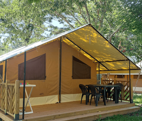 tente safari camping savoie